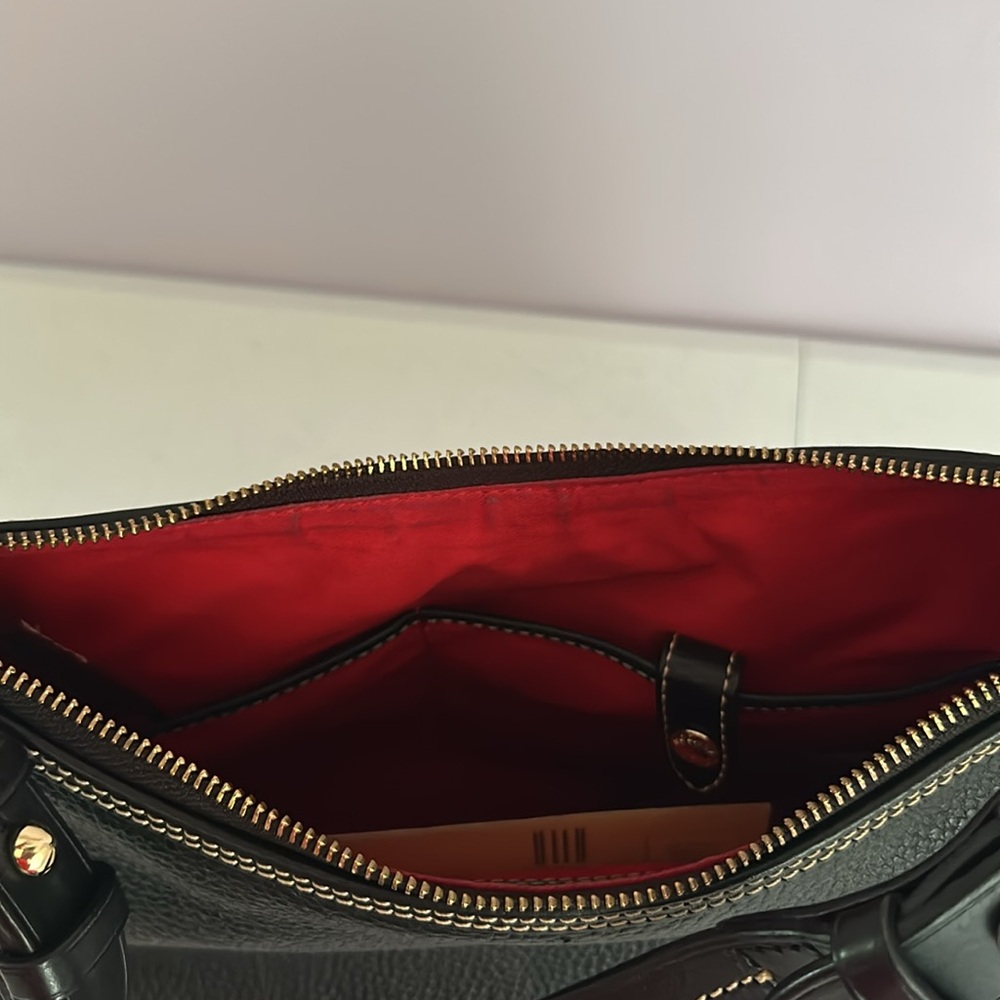 Dooney & Bourke Black Pebbled Leather Hobo Bag - Picture 12 of 16